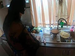 milfycalla cooks while engaging in dirty talk and cum swallowing fetish