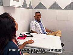 Colombian Lesbian Fucks Pregnant Brunette in Medical Consultation