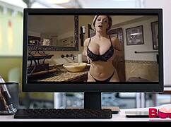 Stepson fucks my big boobs hard!