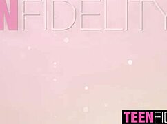 teenfidelity's athena heart deepthroats dick in hardcore face fucking