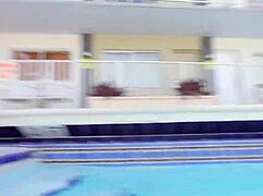 Miami Latina Angelina Finds Big Black Dick In Pool