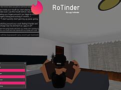 Robloxキャラが黒デカチンRPで淫乱プレイ