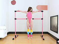 Tiny Dancer with Small Waist Experiences Intense Orgasms During Sex, Making Her Look Like She Has Parkinson's.