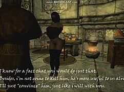 so in skyrim, anri the seducer ends up getting fucked hard by raerek in this wild scene