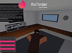 Roblox-karaktär spelar hora i rollspel med stor svart kuk