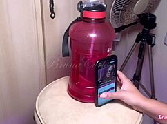 latina flashing and sucking while moaning and cumming on another's pussy!