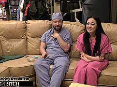 blaire celeste becomes a nurse and gets blasted with cum