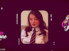 your 18-year-old girlfriend sucks off another guy and swallows his cum. she's a total slut!