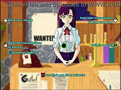 Getting the tutorial girl topless! Clothes ripped off in monster girl incursion!