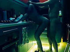 Cute Slender Wife Intense Kitchen Fucking