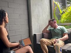 Sloppy Head and Raw Sex with Latina Therapist?