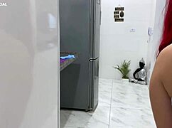 i love cleaning for my boss and teasing with my short shorts as a latina maid