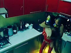 Cute Slender Wife Intense Kitchen Fucking