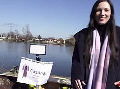 German scout seduces small tits cougar rina helena for first anal