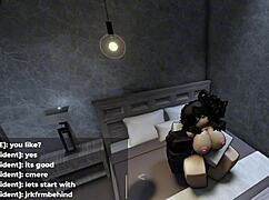 roblox cum loving slut ends up soaked in sex with big ass