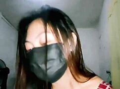 this asian housewife gets her thick pussy fucked by friend's husband 😈