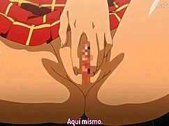 Brunette schoolmeid neukt studenten in de badkamer met grote tieten