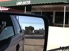 Real amateur homemade sex video with a waitress, teasing with anal and blowjob action.