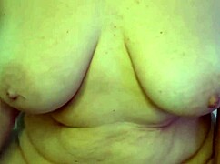 Taboo Mother-In-Law Spreading Cum On Oiled Body