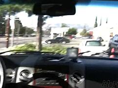 Real amateur homemade sex video with a waitress, teasing with anal and blowjob action.