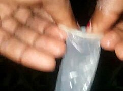 preparing my dick with ice for pussy pounding 😈