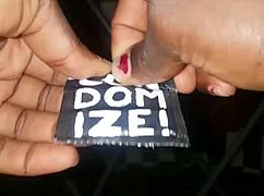 preparing my dick with ice for pussy pounding 😈