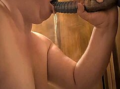 bbw gags and pukes on monster dildo for 15 minutes