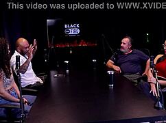 Ted's passenger arranges a foursome in the car with trans and man.