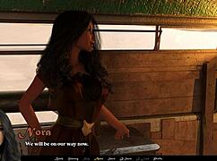 Büyük memeli esmer Sandstorm oyununu 4. bölüm oynuyor