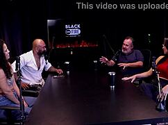 Ted's passenger arranges a foursome in the car with trans and man.