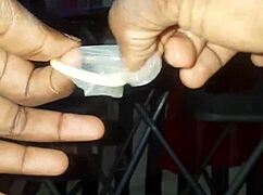 preparing my dick with ice for pussy pounding 😈