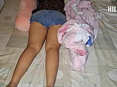 SEXY sister-in-law TOUCHING herself in MY BED