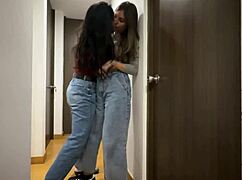 Hot colombian latinas engage in fetish lesbian sex with face sitting.
