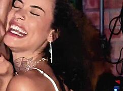 Brunette Latina Gags On Sloppy Deepthroat