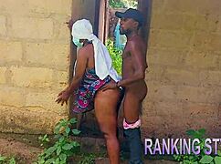 African bbw takes doggy fuck from big black cock