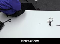 hot BRUNETTE TEEN shoplifter FUCKED by HORNY officer after STRIP search - bianca bangs jack vegas