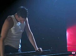 Stunning babe blows guy in stockings 😍