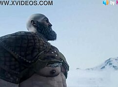 Kratos and Freya's wild blowjob and fuck! 🔥