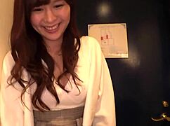 my girlfriend with weather girl vibe makes endless naughty demands! immediate blowjob, anal licking, m-shaped masturbation, and creampie in the bathroom 😏