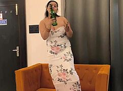 Step daughter fuck with step dad sucking big dick riding on monster cock