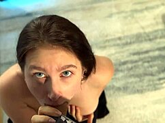 he called her over after practice and treated her to some cock