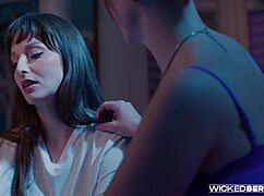 teen milf lesbians kiss and scissor in breadcrumbs episode 3