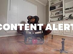 Oh no! Busty Ethiopian babe taps out on big dick!