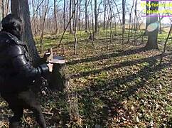 Tight Leather Pants, No Panties, Wet Surprise!