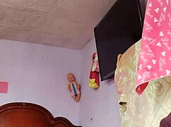 Rich Guy Alone in Step Mother-in-Law's Room for Cumshot