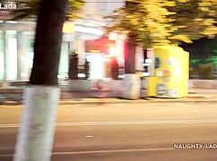 Night Flashing Walk Naked In Public!