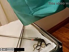 Doctor-Tampa gives freshman a mandatory hitachi orgasm