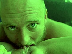 Watch this blue-eyed girl moan as he eats her pussy to orgasm!