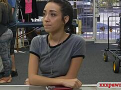 Tight Babe Gets Pussy Smashed At Pawnshop