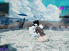 In The Outdoor Hot Spring With An Asian Baddie Sex With A Follower 9 Session